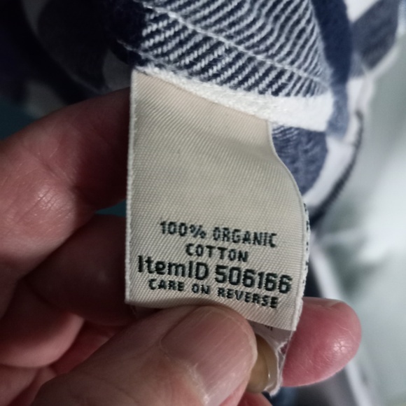 L.L. Bean - Flannel Shirt-Women's- SZ 2XL- Colour Navy/ White Plaid - Picture 5 of 6